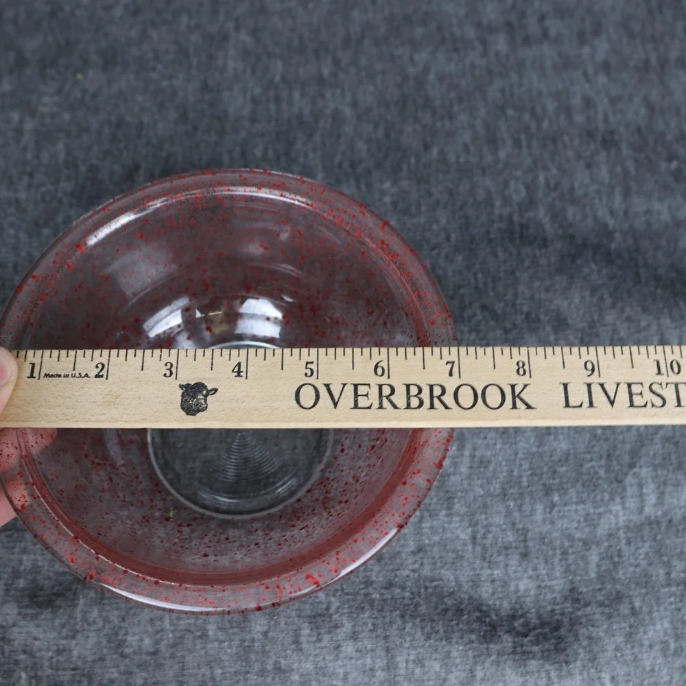 Pyrex red speckled